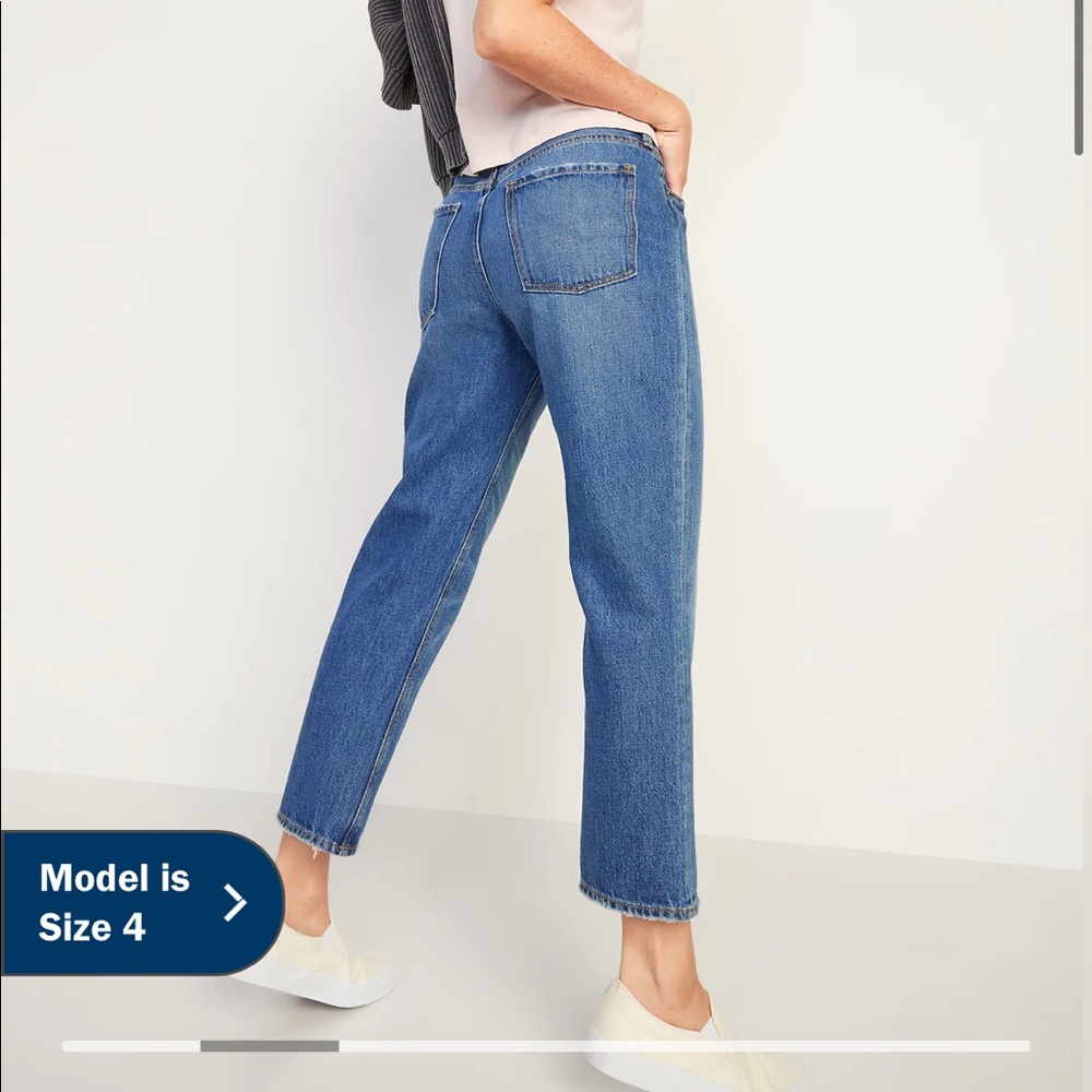 High-Waist Slouchy Straight Wide Leg Jeans